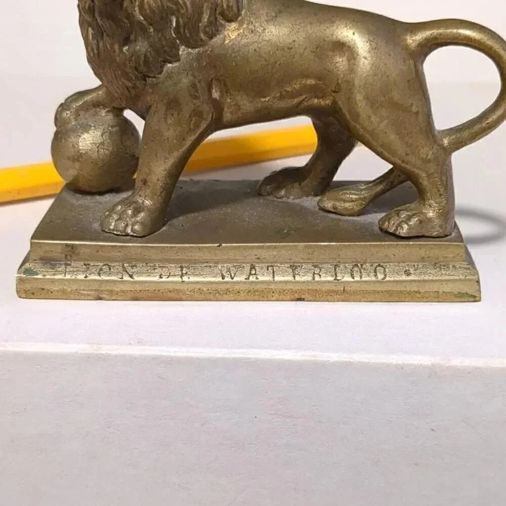 Brass lion de waterloo - Picture 3 of 3